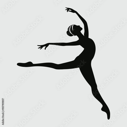 dancer silhouette vector art and illustration