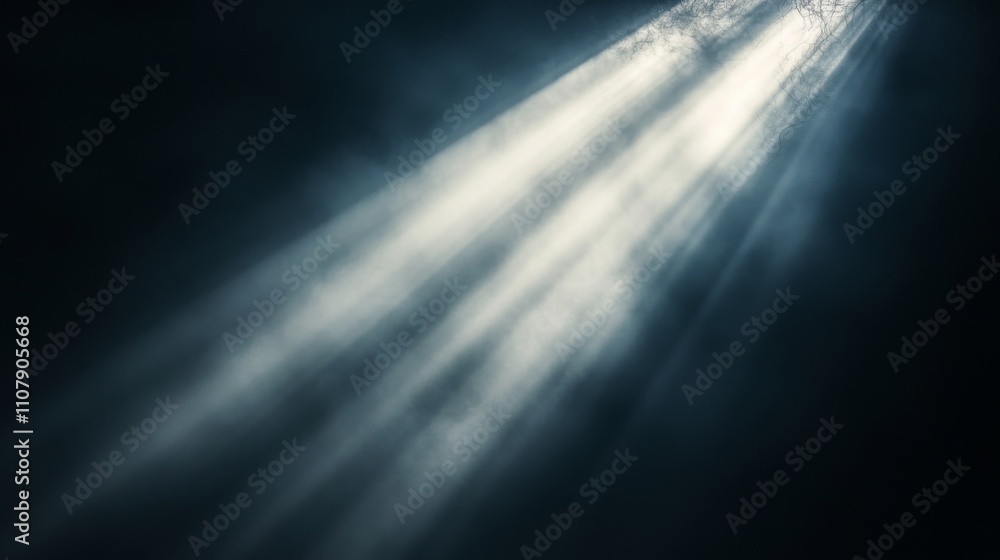 Obraz premium Mystical Light Rays in Darkness