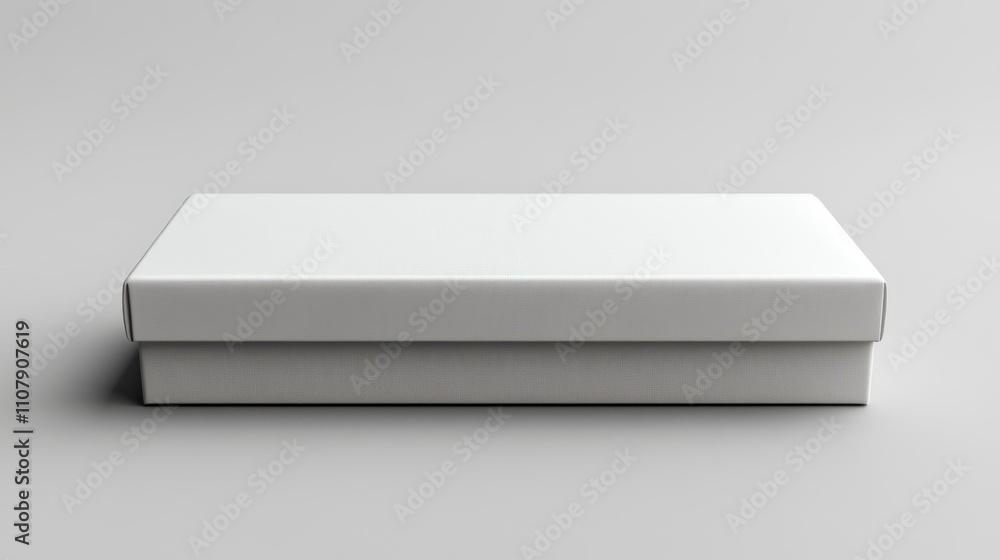 Naklejka premium packaging box and white background 3d rendering