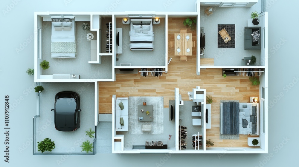 Modern Apartment Floor Plan Modern Apartment Floor Plan