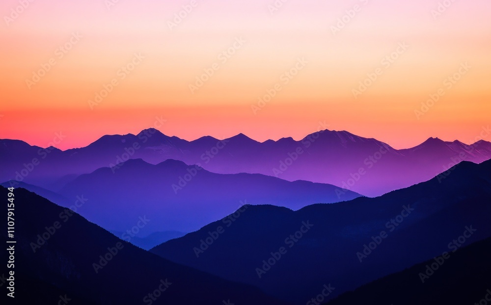 Obraz premium Sunset Mountains