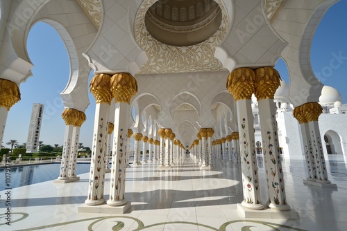 Abu Dhabi, UAE,  Sheikh Zayed Grand Mosque in the Abu Dhabi, United Arab Emirates