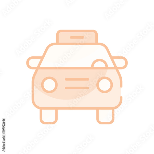 Taxi vector icon