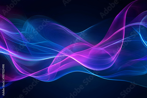  Glowing Abstract Design with Dynamic Energy and Digital Motion