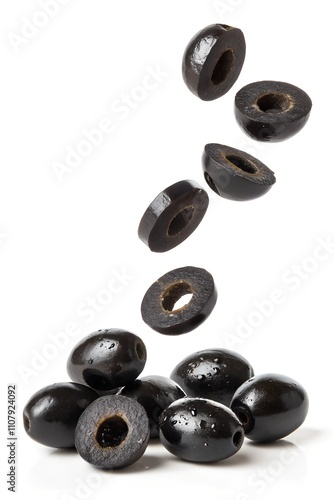 black stones on white