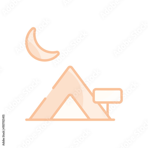 Camping Ground vector icon