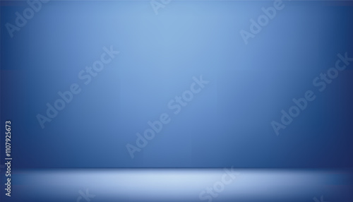 Abstract blue empty studio room. blue background. product showcase spotlight background. empty room interior. display product