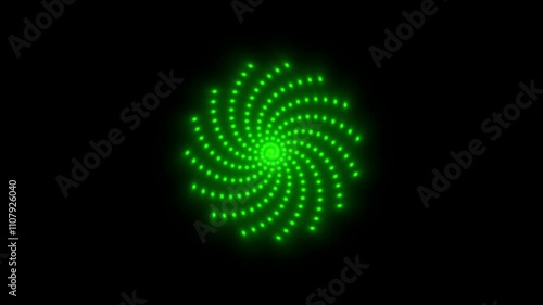 Wallpaper Mural Neon abstract spiral background with glow on black Background Torontodigital.ca
