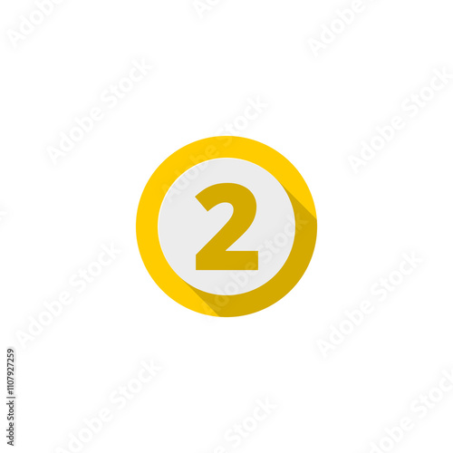 Flat Number Icons With Long Shadow , Number 2 Free Download Flat Number Icons With Long Shadow , Number 2 - GFXLoad
