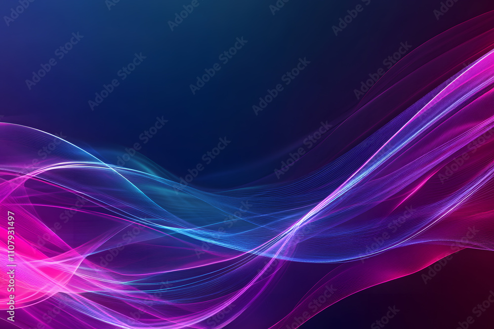 Obraz premium Glowing Abstract Design with Dynamic Energy and Digital Motion