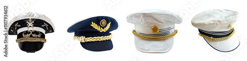 Austrian police hat on a white background png photo