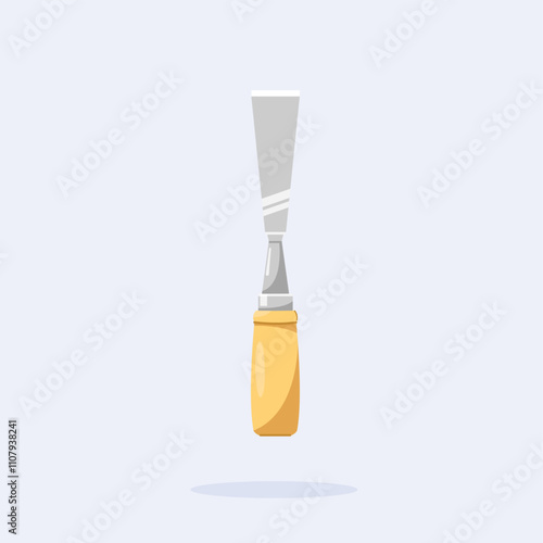 traditional wood gounge chisel, craft carving tool suitable for posters and web icons
