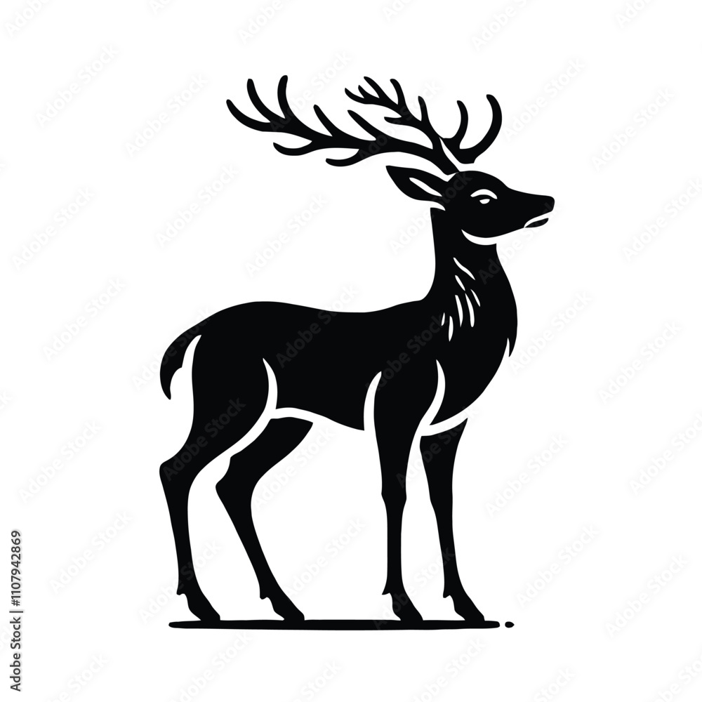 Fototapeta premium Deer Silhouette