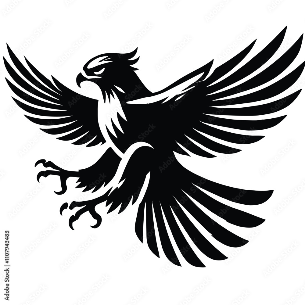 Obraz premium Hawk Silhouette