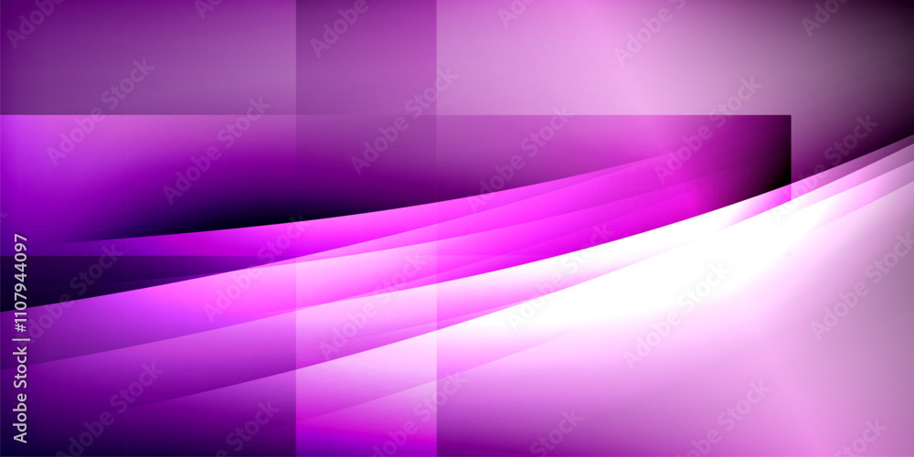 Fototapeta premium Expressive poster with shadow lines. Features technology, minimalist, and business themes, bright vibrant color schemes