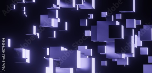 Abstract background geometric pattern in design 3d render