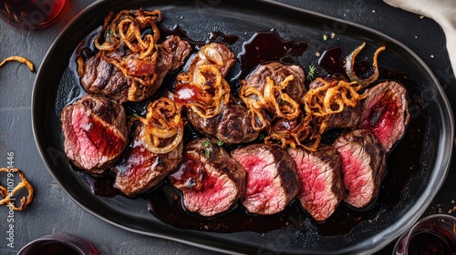 Wallpaper Mural Luxurious Steak Platter for Fine Dining Experience Torontodigital.ca