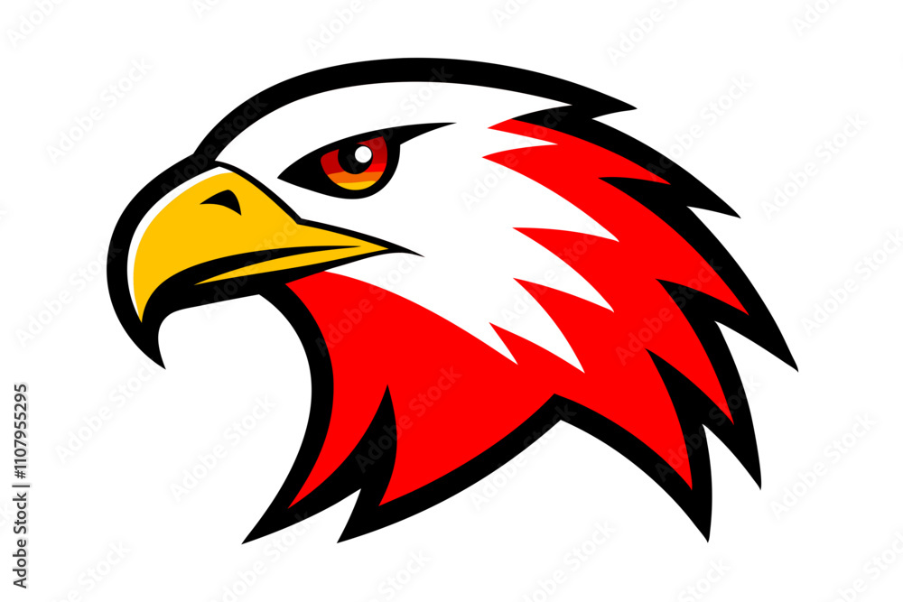 Obraz premium american eagle with ribbon