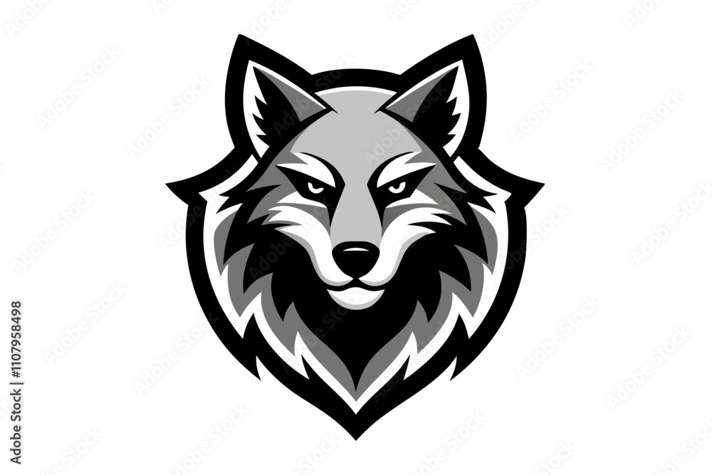 Obraz premium wolf head isolated on white