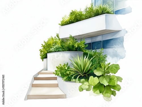 Smart architect concepts innovative sketches for sustainable building urban environment modern design perspective