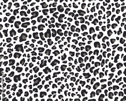 Seamless pattern of leopard skin		
