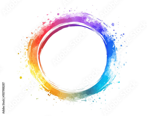 White background colorful circular logo with a transparent isolated on white & transparent a background.