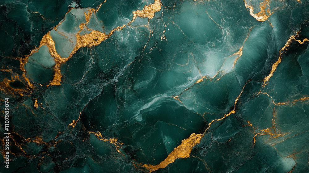 Fototapeta premium Tekstura marmuru w kolorze zielonym, tło generative ai 