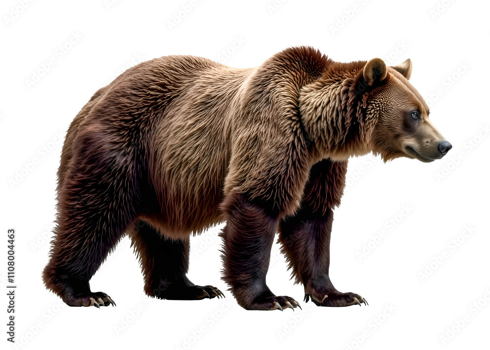 Fototapeta premium brown bear isolated