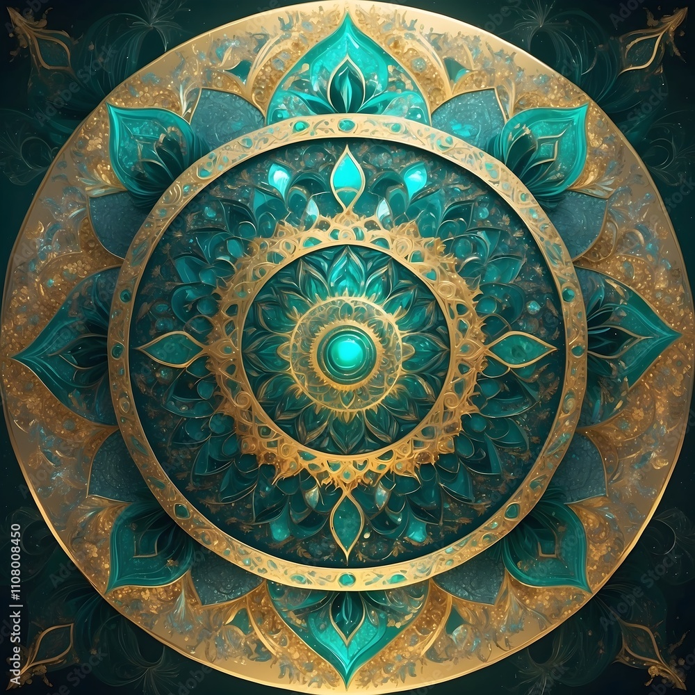 Naklejka premium Design Vorlage Hintergrund - Mandala