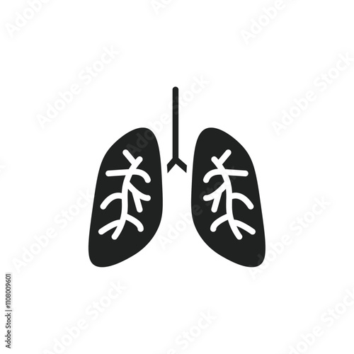 Asthma icon web design in vector