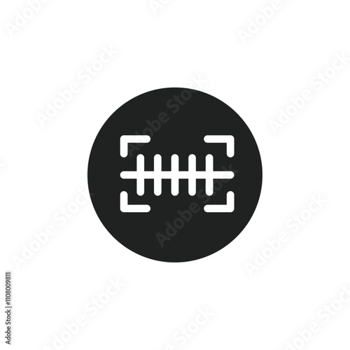 Bar code scanner icon web design in vector