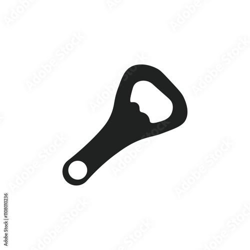 Bottle opener icon web design in vector