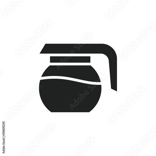 coffee pot icon web design in vector