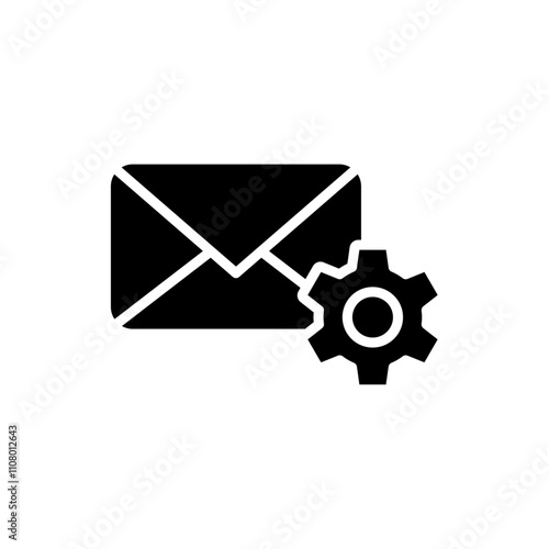 Email settings icon web design in vector