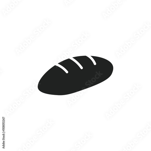 French bread icon web design in vector