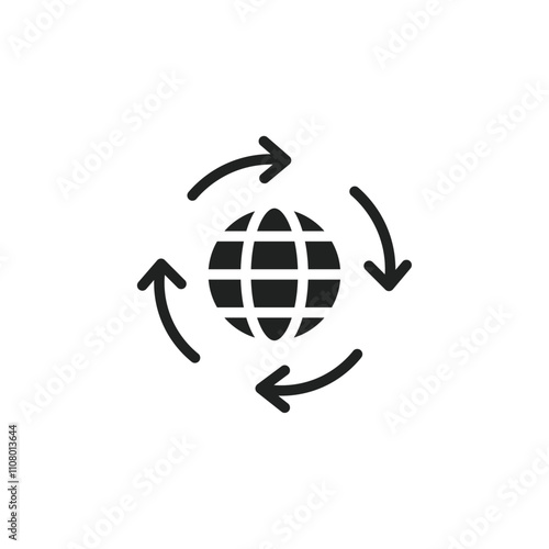 Globalization icon web design in vector