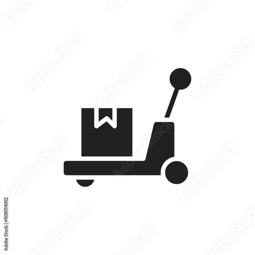 Hand pallet jack icon web design in vector