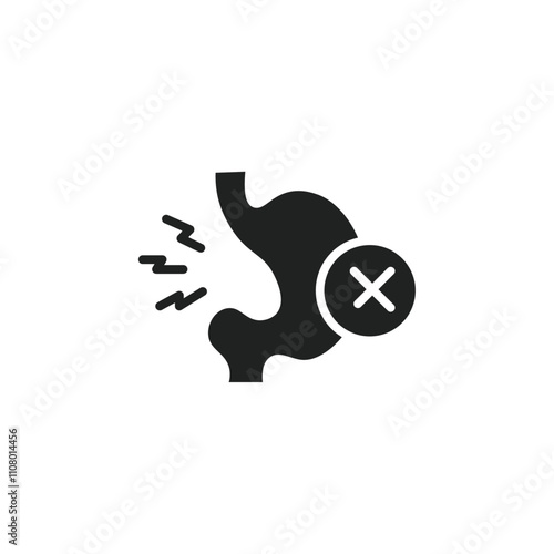Indigestion icon web design in vector