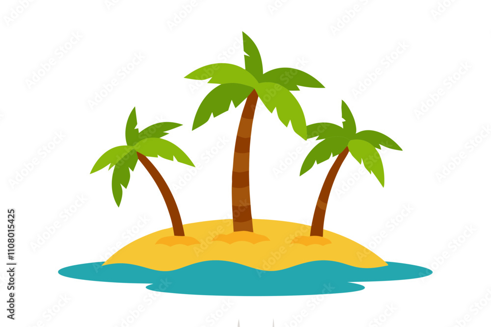 Fototapeta premium tropical island with trees