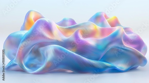 Polycarbonate iridescent silver holographic chrome foil vaporwave background texture pattern