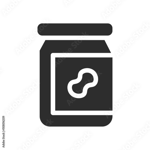 Peanut butter icon web design in vector