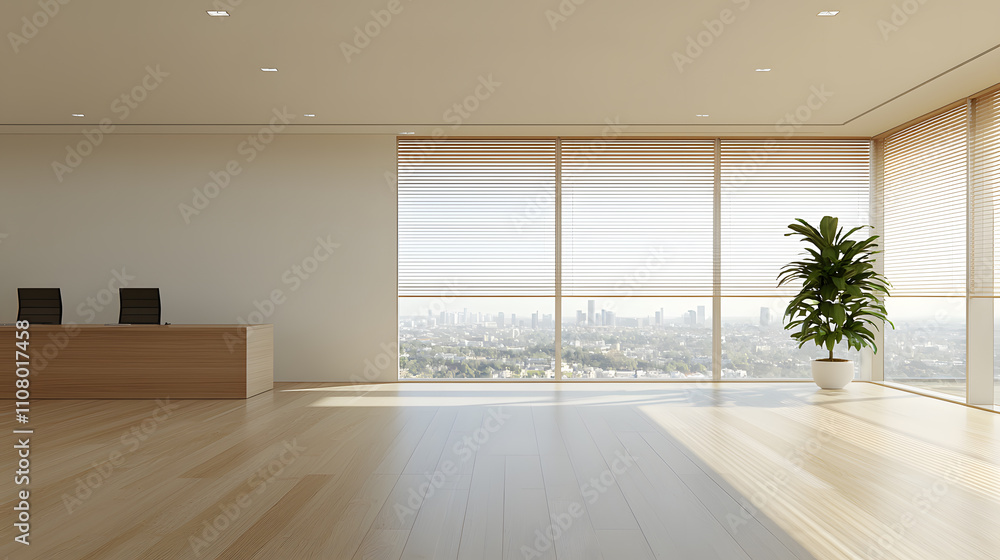 Obraz premium empty room with window