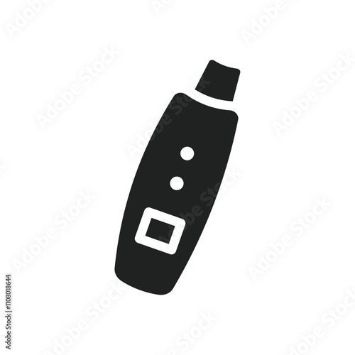Ultrasonic face skin scrubber icon web design in vector