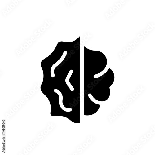 Walnut icon web design in vector