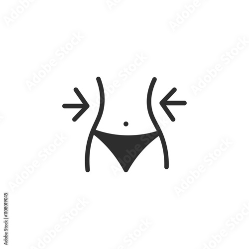 Weight loss icon web design in vector