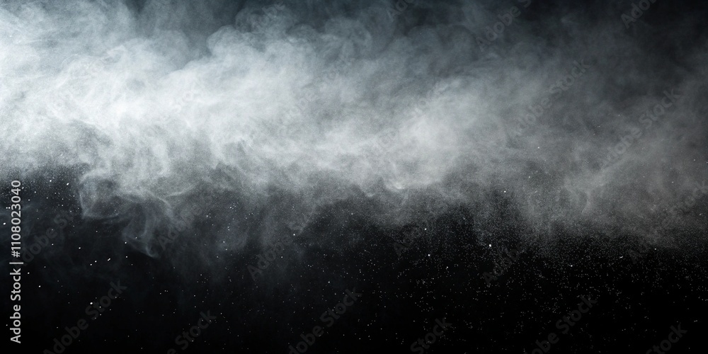 Fototapeta premium Smoke grainy black background