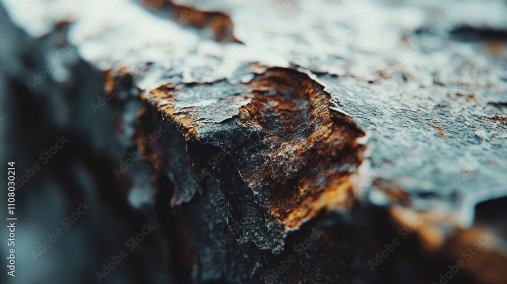 Fototapeta premium Rusted Metal Texture Close Up Detail Showing Corrosion