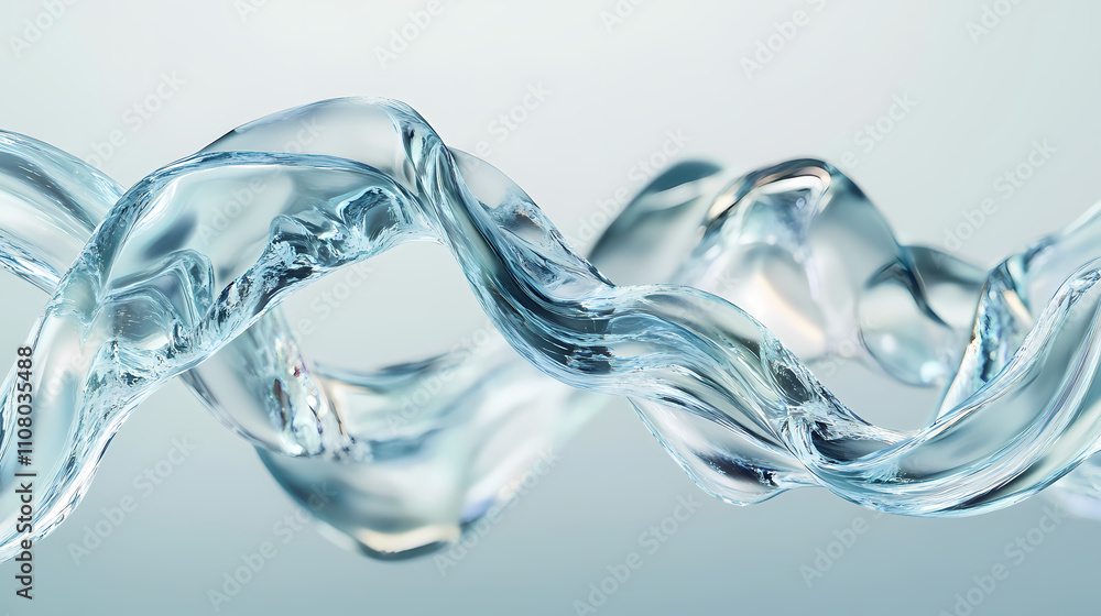 Abstract 3d background with flowing liquid , color blue green and teal , chromatic dispersion and thin film spectral effect. Spectral. Illustration Abstract 3d background with flowing liquid , color blue green and teal , chromatic dispersion and thin film spectral effect. Spectral. Illustration