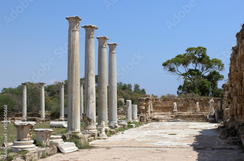 Salamis was an ancient Greek city-state on the east coast of Cyprus, at the mouth of the river Pedieos, 6 km north of modern Famagusta.  photo