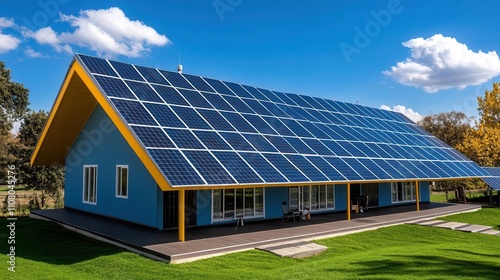 Wallpaper Mural Scaling up renewable energy projects for low-carbon living close up, sustainability theme, dynamic, Multilayer, residential solar backdrop Torontodigital.ca